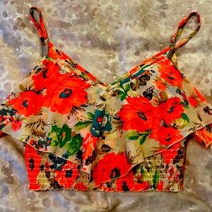 Colorful crop top by 2B bebe